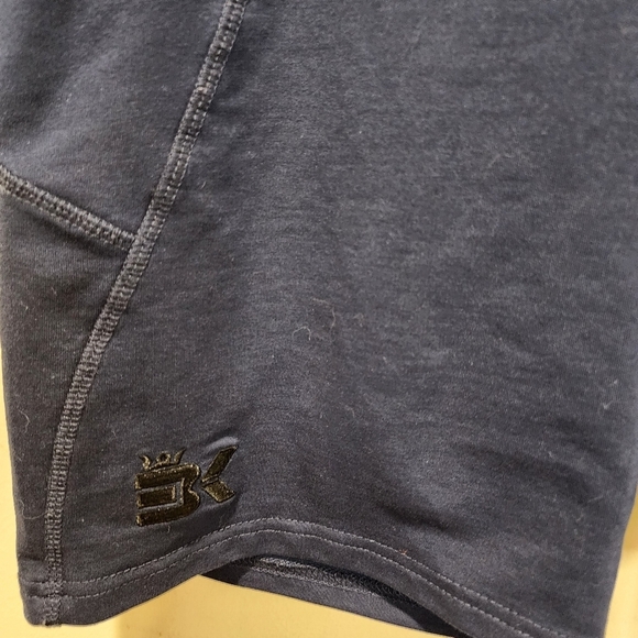 BROKIG  Navy Blue Mens Sidelock Gym Workout Running Shorts with Pockets Size L - Picture 6 of 10